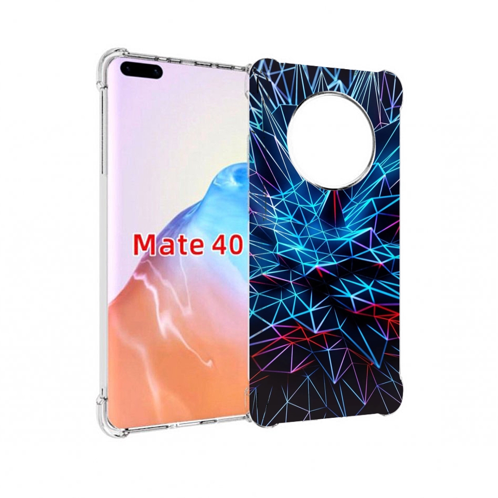 

Чехол MyPads Tocco для Huawei Mate 40 неоновая-абстракция, Прозрачный, Tocco