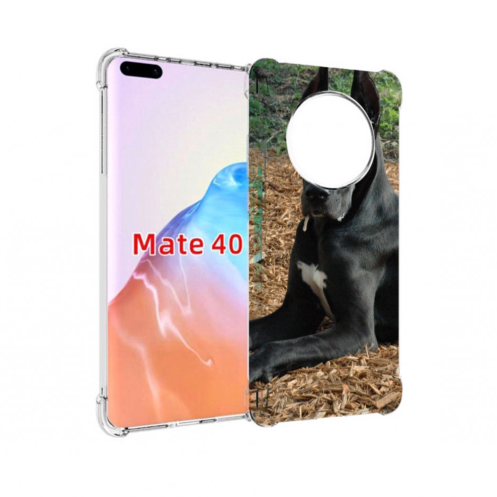 

Чехол MyPads Tocco для Huawei Mate 40 немецкии дог, Прозрачный, Tocco