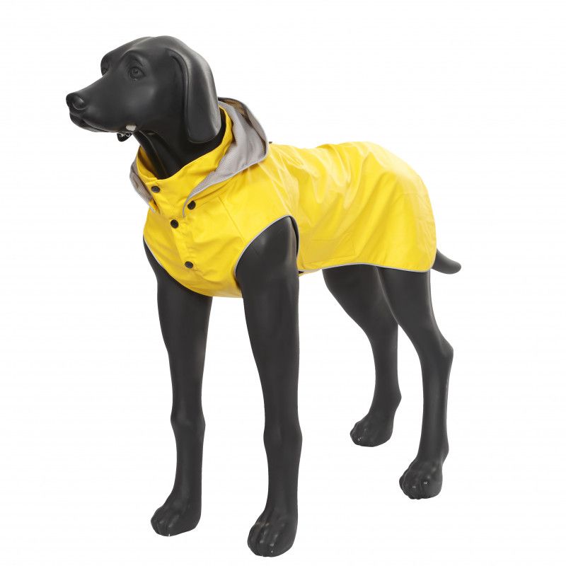 Дождевик для собак Rukka, унисекс, желтый, L, длина спины 60 см