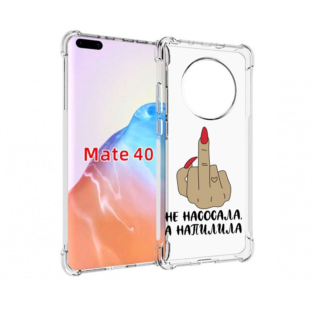 

Чехол MyPads Tocco для Huawei Mate 40 напилила, Прозрачный, Tocco