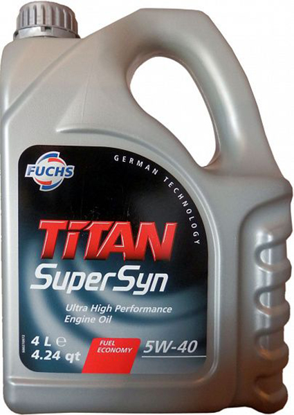 

Моторное масло Fuchs Titan Supersyn 600639129 5W40 4л, Titan Supersyn