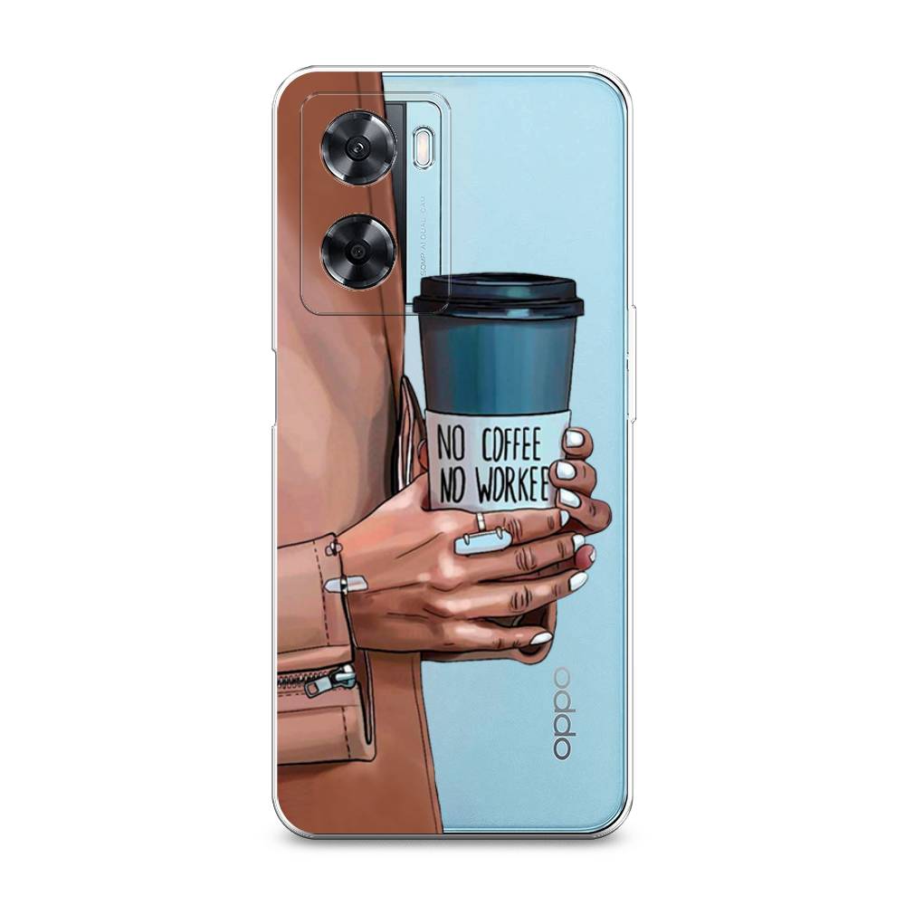 

Чехол Awog на Oppo A77 4G / Оппо А77 4G "No coffee", Коричневый;серый, 2511550-7