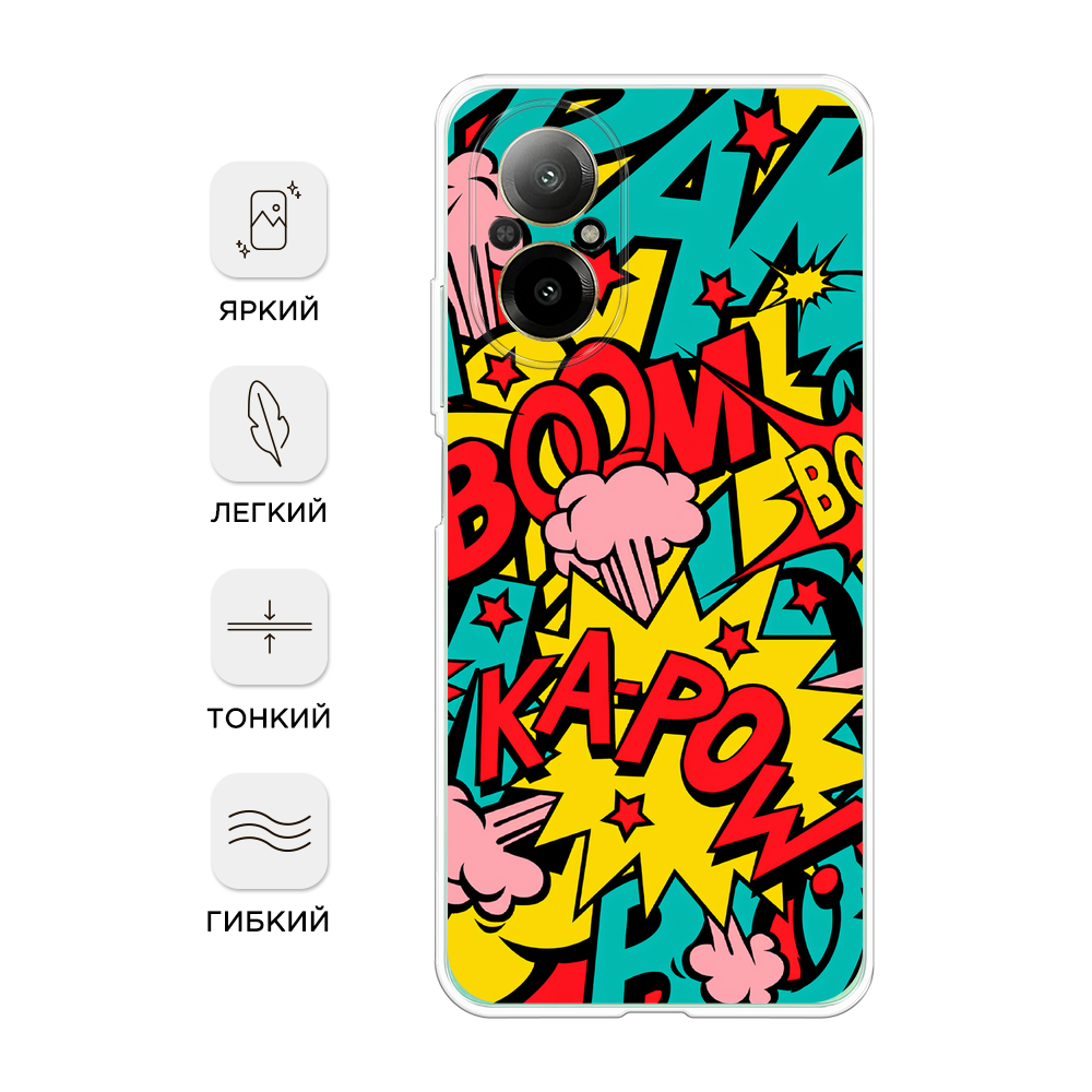 

Чехол Awog на Realme C67 4G "Постер pop art", Бирюзовый;желтый;красный, 2515750-1