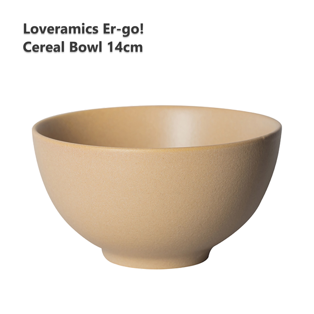 Тарелка-чаша Loveramics Er-go! 14cm Cereal Bowl (Matte Sand)