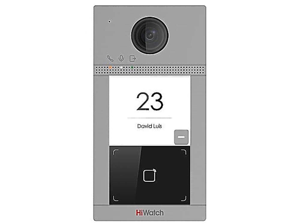Вызывная панель ip видеодомофона HiWatch VDP-D4211W(B)/Flush с wi fi аналоговая вызывная панель hiwatch ds d100p камера с ик подсветкой интерком