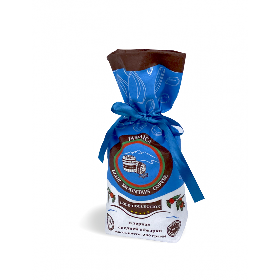 

Кофе Jamaica Blue Mountain Gold Collection в зёрнах, средней обжарки, 200 гр.