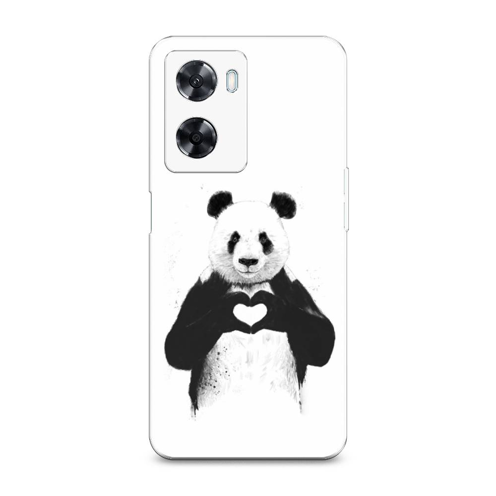 

Чехол Awog на Oppo A77 4G / Оппо А77 4G "Панда love", Серебристый, 2511550-10