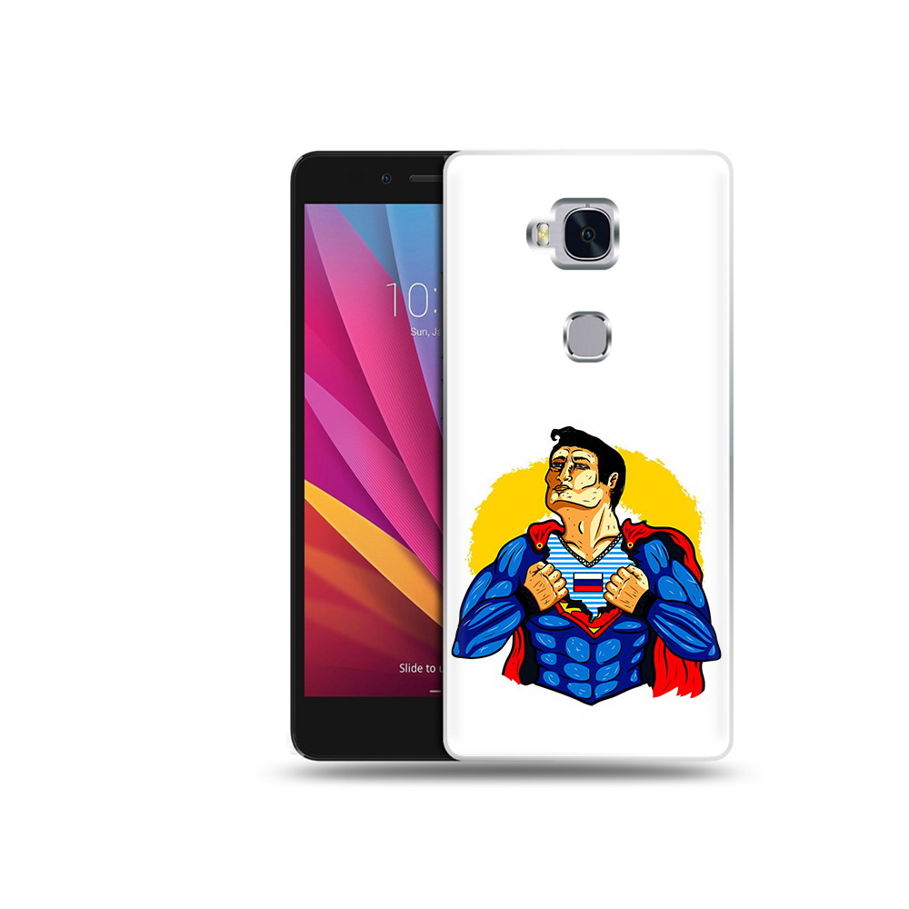 

Чехол MyPads Tocco для Honor 5X русский супермен (PT24996.45.591), Прозрачный, Tocco