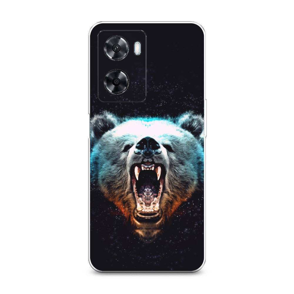 

Чехол Awog на Oppo A77 4G / Оппо А77 4G "Медведь", Коричневый;голубой;черный, 2511550-2