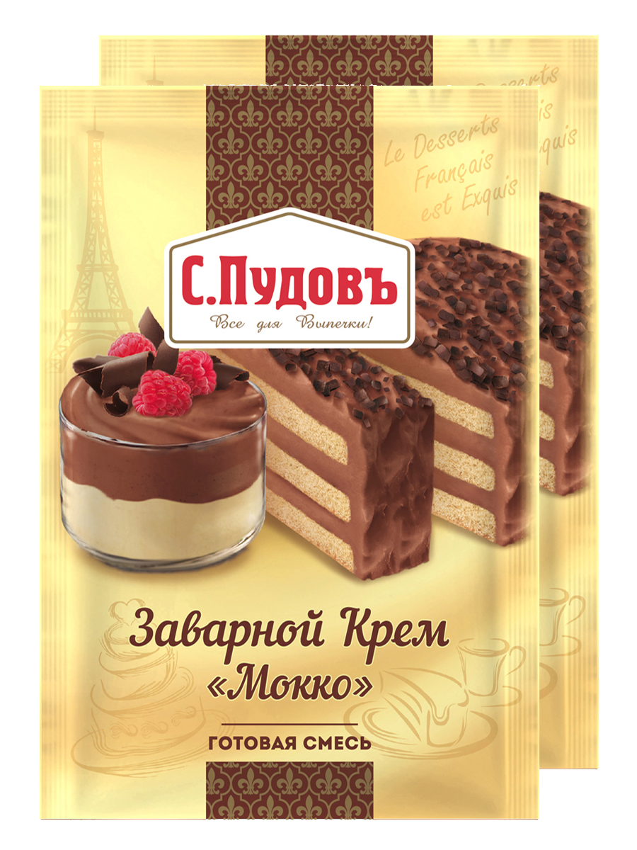 

Заварной крем «Мокко», С.Пудовъ, 130 г - спайка 2 шт