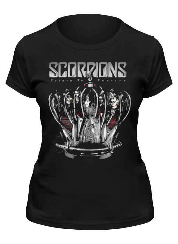 

Футболка женская Printio Scorpions - return to forever черная 2XL, Черный, Scorpions - return to forever