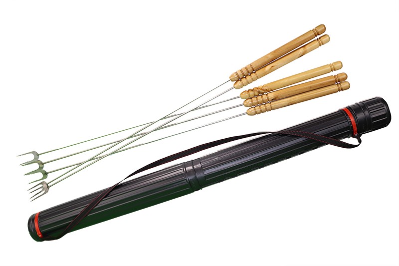 Вилка для жарки на костре Noez 1005 в тубусе 5 шт.