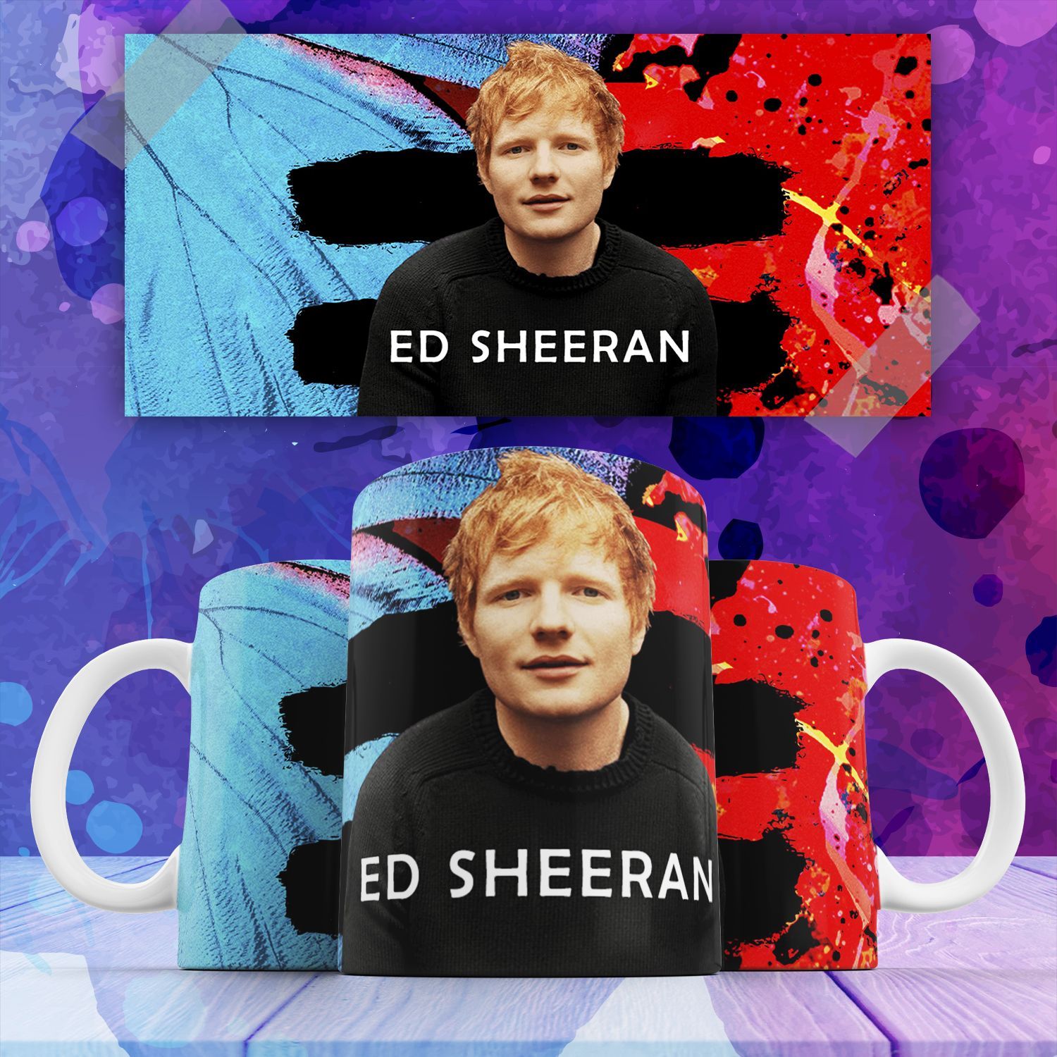 

Кружка с принтом Эд Ширан ed sheeran певец 330 мл
