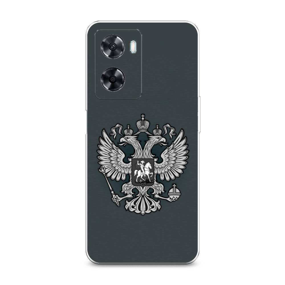 

Чехол Awog на Oppo A77 4G / Оппо А77 4G "Герб России серый", 2511550-5