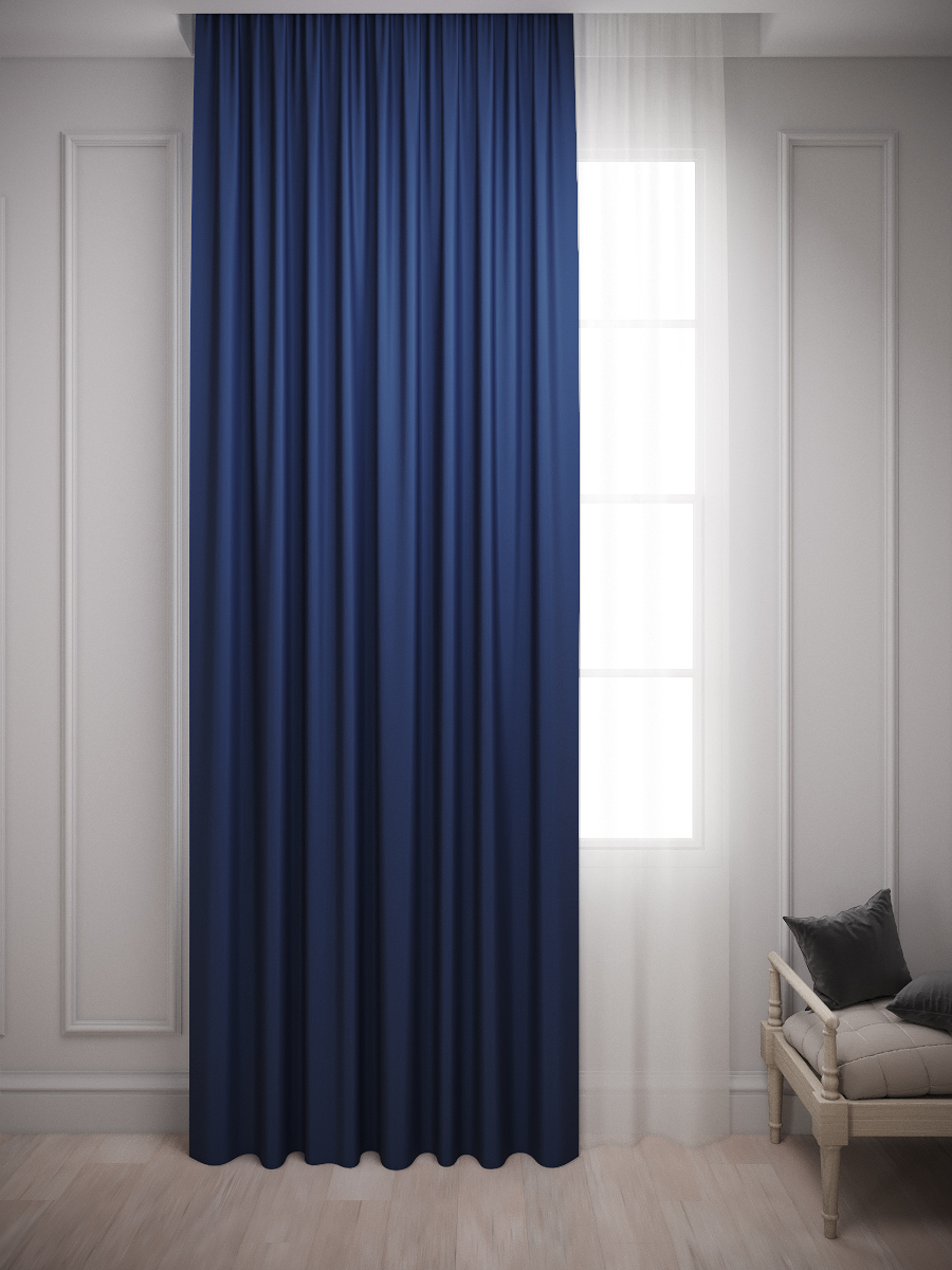 Шторы для комнаты Костромской текстиль Блэкаут blackout ширина 150 см, высота 260 см