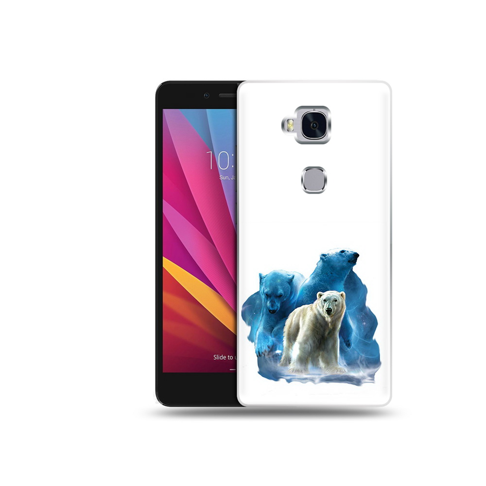 

Чехол MyPads Tocco для Honor 5X полярный медведь (PT24996.45.549), Прозрачный, Tocco