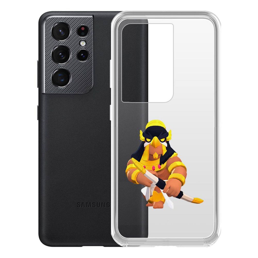 

Чехол-накладка Brawl Stars-Бо Хорус для Samsung Galaxy S21 Ultra (G998)