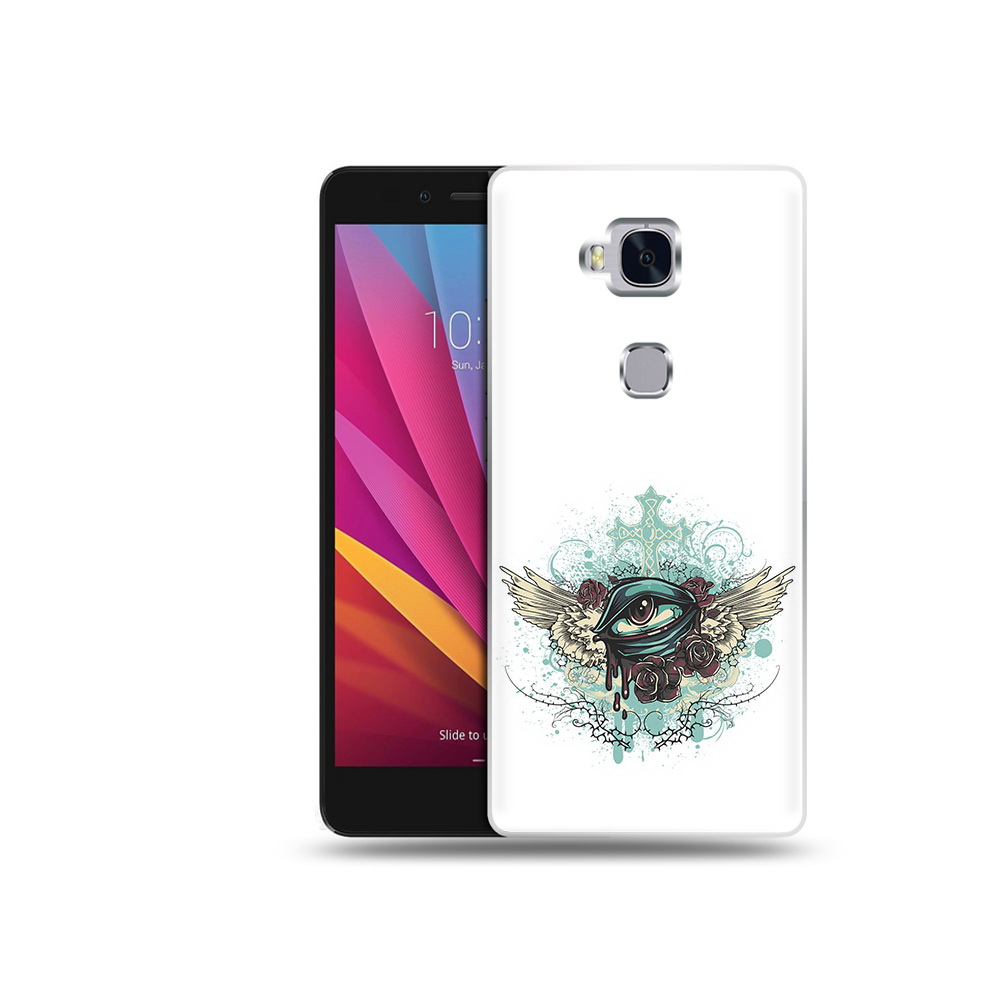 

Чехол MyPads Tocco для Honor 5X плачущий глаз с крыльями (PT24996.45.544), Прозрачный, Tocco