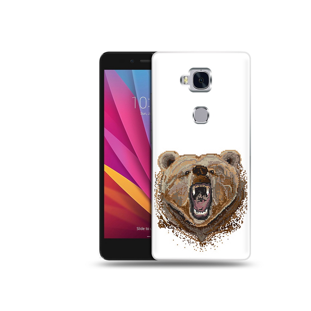 

Чехол MyPads Tocco для Honor 5X пиксельный медведь (PT24996.45.539), Прозрачный, Tocco