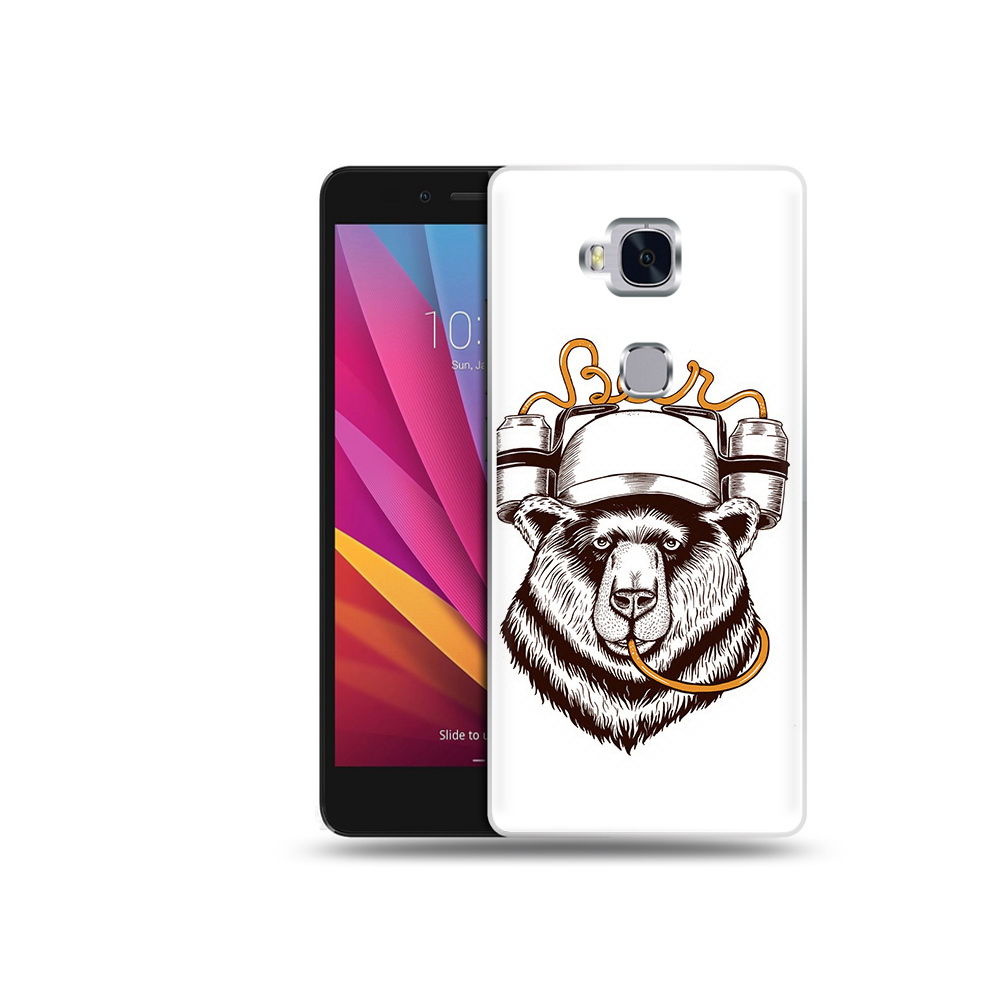 

Чехол MyPads Tocco для Honor 5X пивной медведь (PT24996.45.538), Прозрачный, Tocco