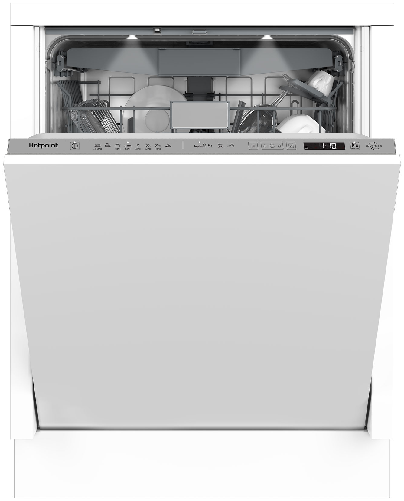 Встраиваемая посудомоечная машина HotPoint HI 5D83 DWT электронный сертификат mytech установка встраиваемой посудомоечной машины