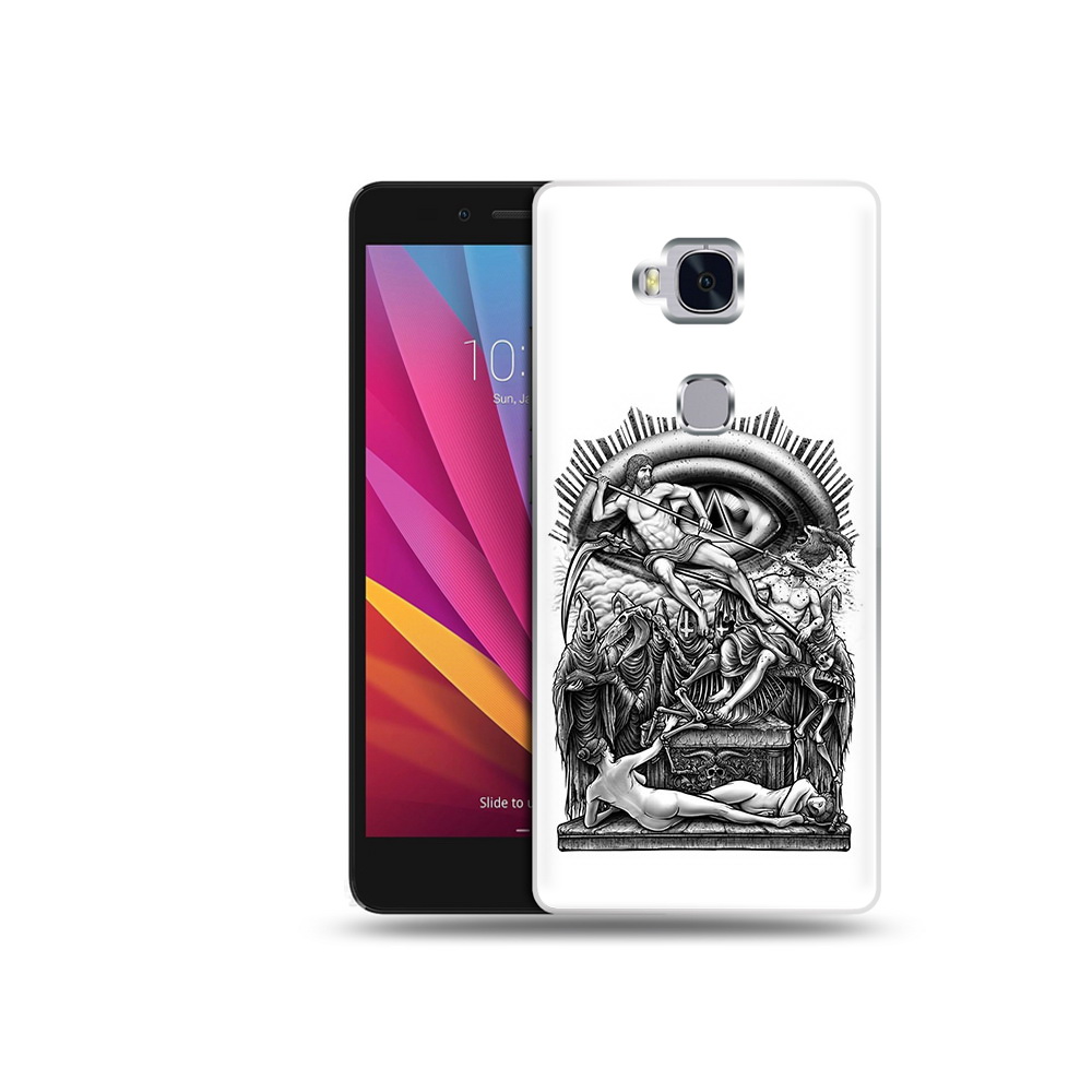 

Чехол MyPads Tocco для Honor 5X оракул черно белый (PT24996.45.528), Прозрачный, Tocco