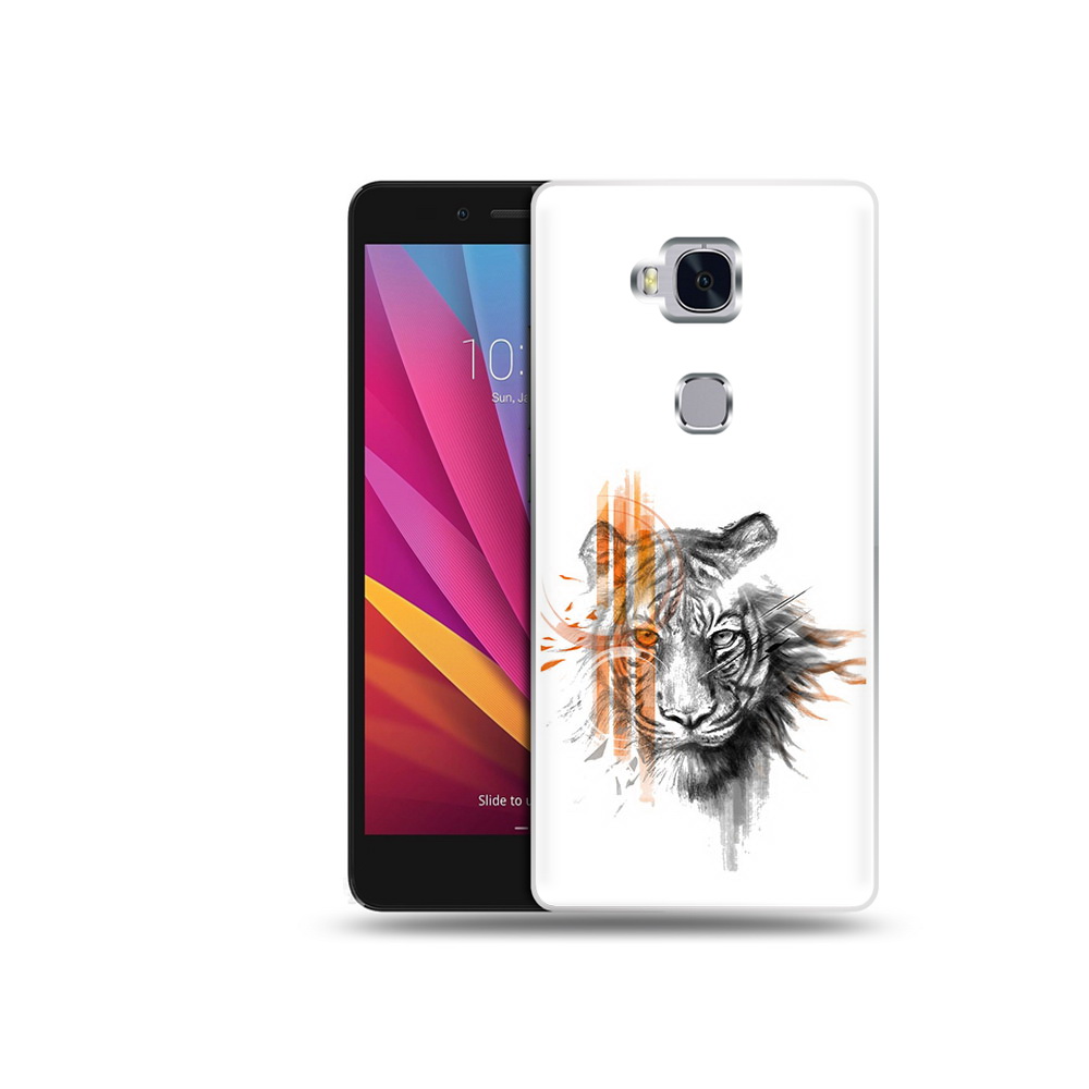 

Чехол MyPads Tocco для Honor 5X огненный тигр (PT24996.45.526), Прозрачный, Tocco