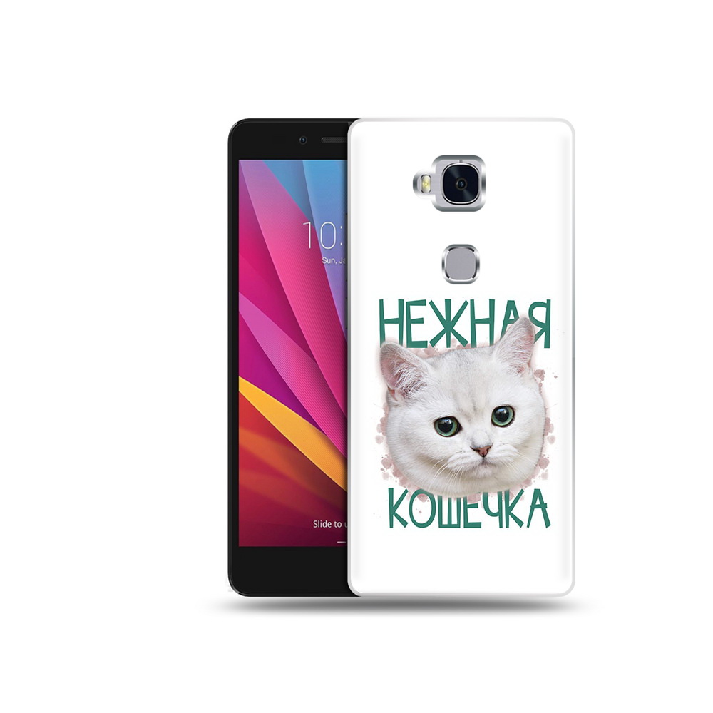 

Чехол MyPads Tocco для Honor 5X нежная кошечка (PT24996.45.520), Прозрачный, Tocco
