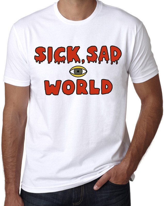 фото Футболка мужская design heroes дарья - sick sad world белая xl