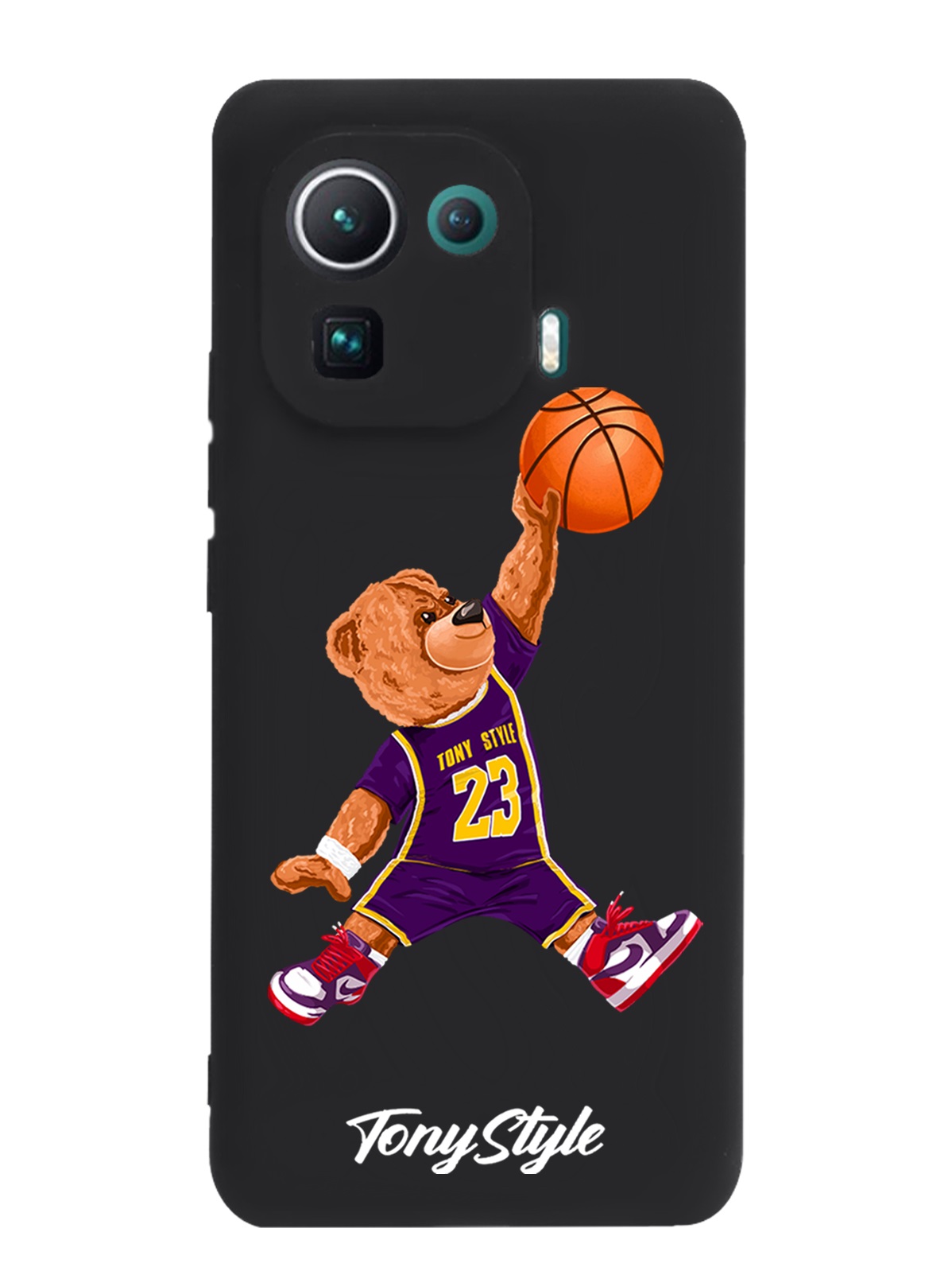

Черный силиконовый чехол для Xiaomi Mi 11 Pro Tony Style Джордан Jordan, Разноцветный