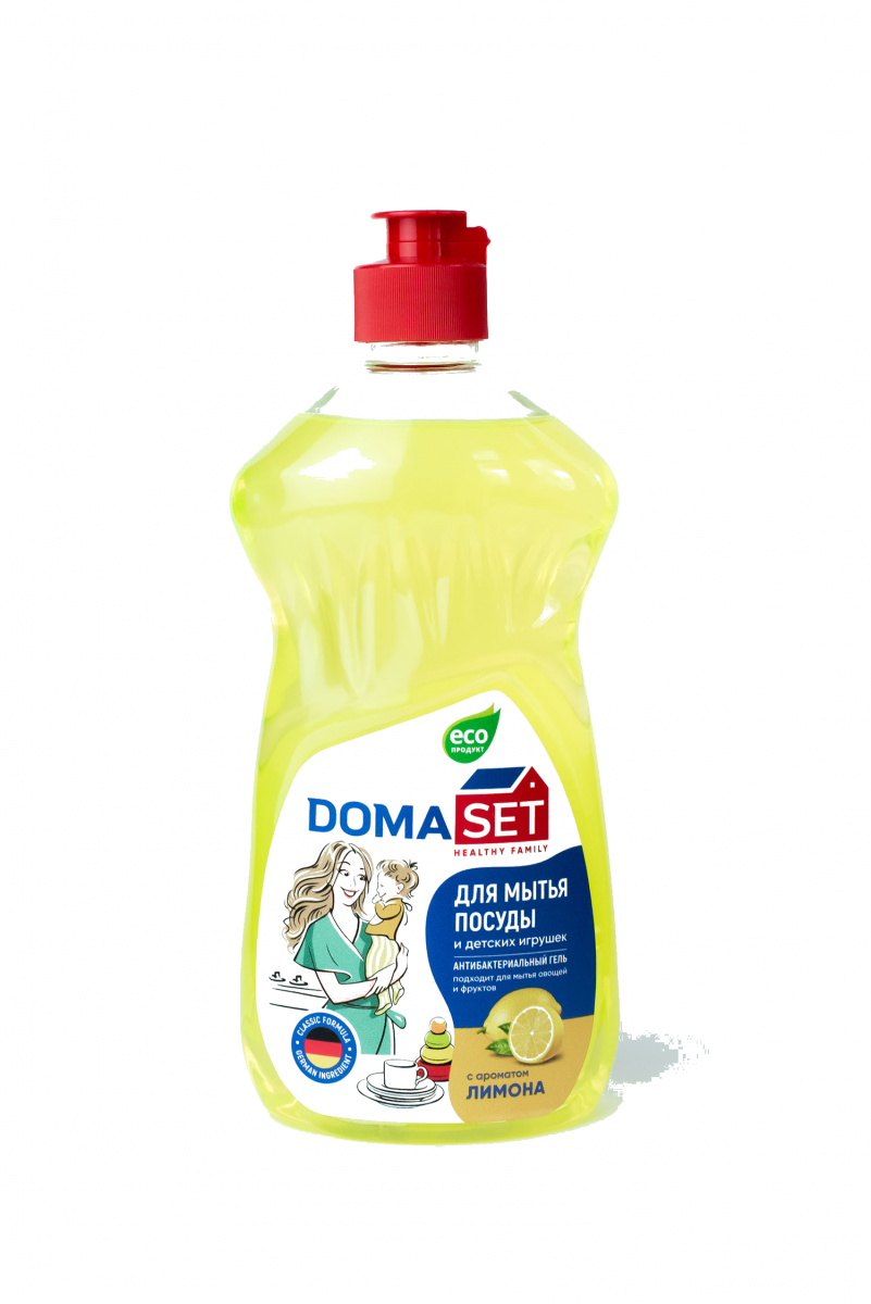 

Гель для посуды DOMASET healthy family Лимон, 450мл