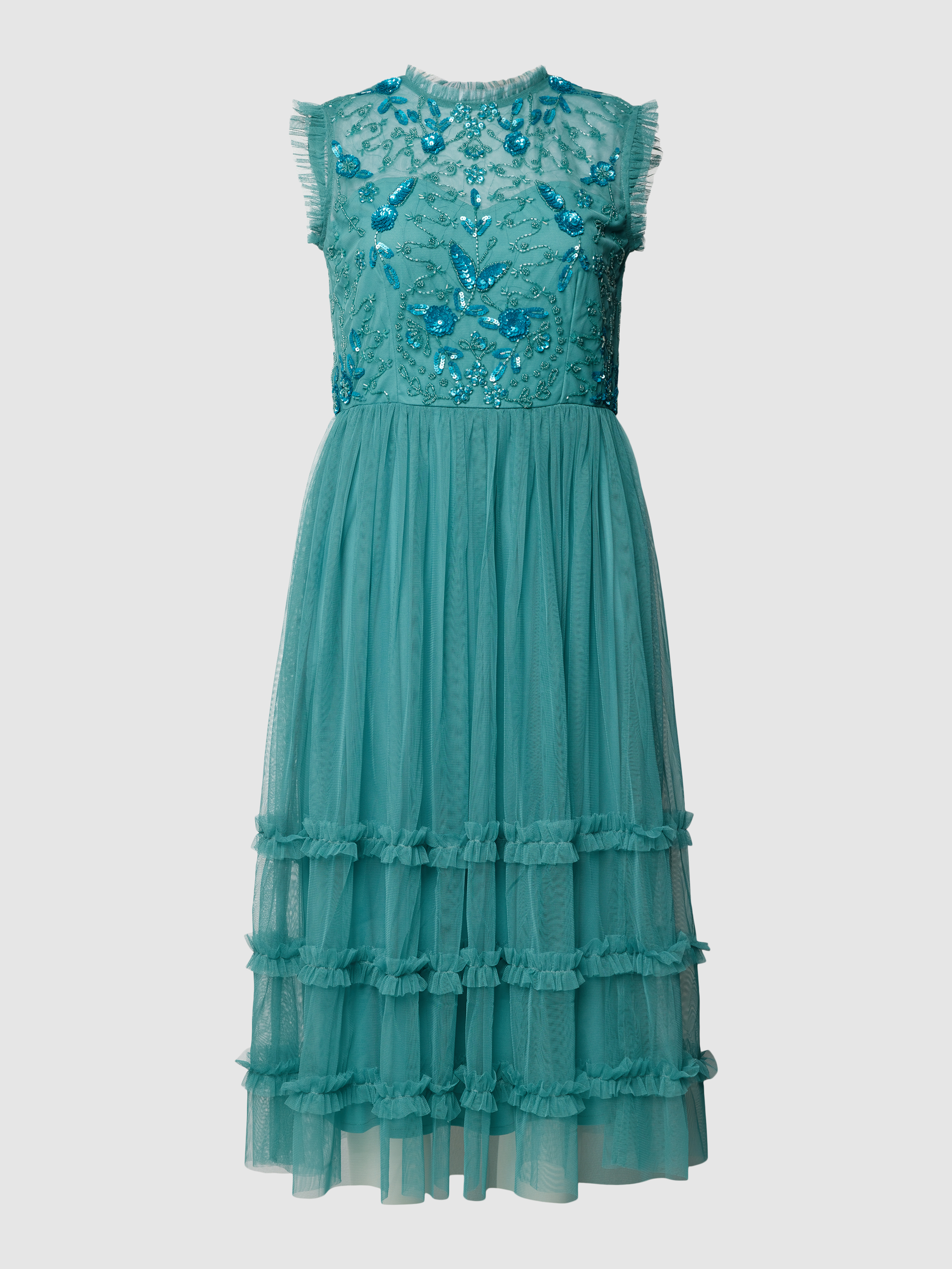 

Платье женское Lace & Beads 1874453 бирюзовое XS (доставка из-за рубежа), Бирюзовый, 1874453