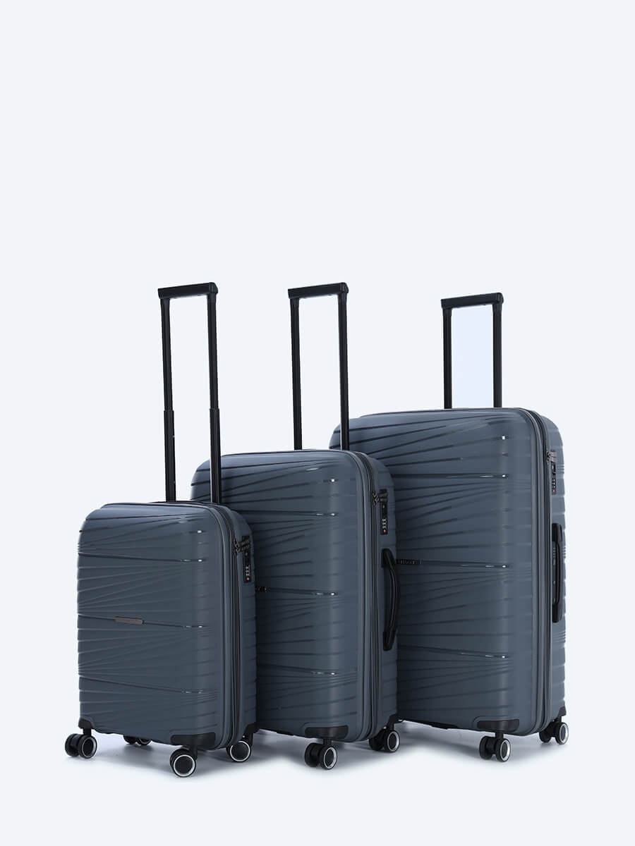 Комплект чемоданов унисекс Vitacci HYA02-07 серый