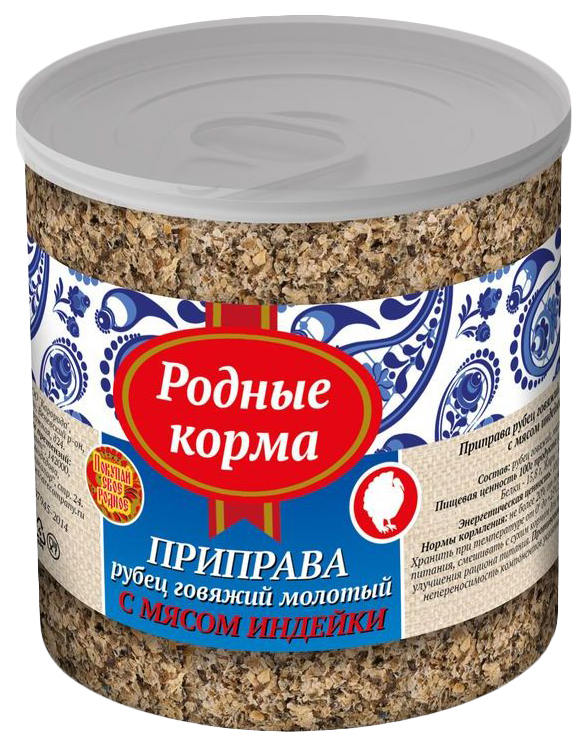 фото Лакомство для собак родные корма, рубец говяжий молотый с мясом индейки, 50г