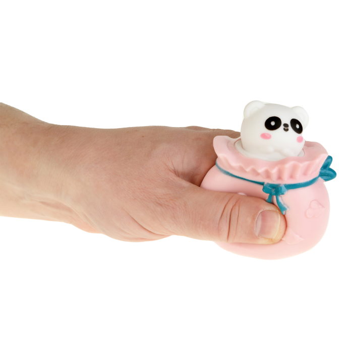 

Игрушка-антистресс 1Toy Жмяка Выскочка Панда 5,6х5,6х6,2 см, розовый, Т23258-3