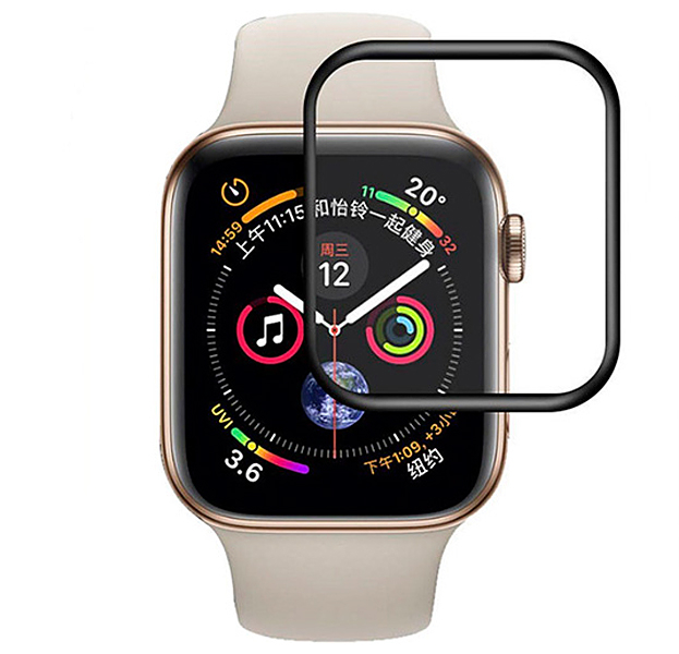 

Защитное стекло на Apple Watch, 45mm, 3D Full glue, черное