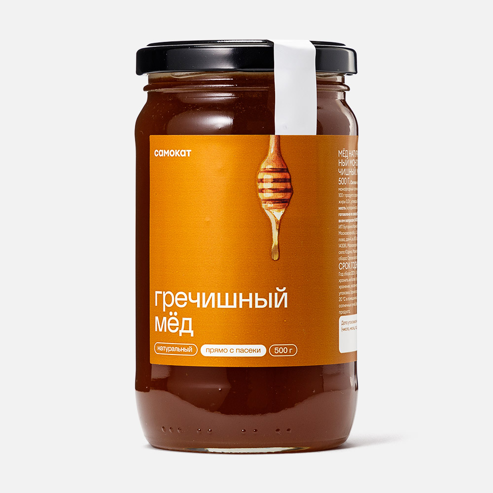

Мед Самокат натуральный, гречишный, 500 г