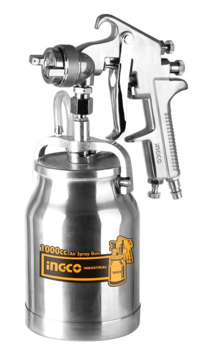 Краскопульт пневматический с нижним бачком INGCO ASG3102 универсальные ключ ingco