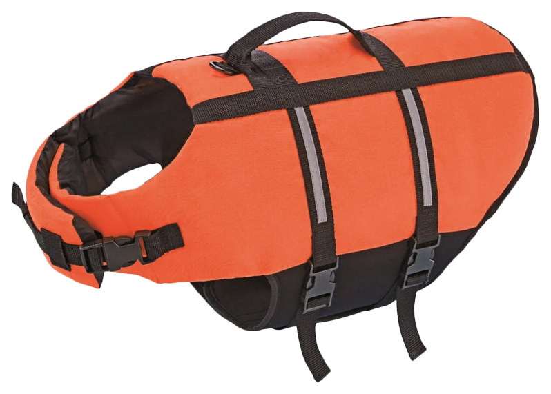 фото Жилет для собак nobby dog buoyancy aid, унисекс, оранжевый, xs, длина спины 25 см