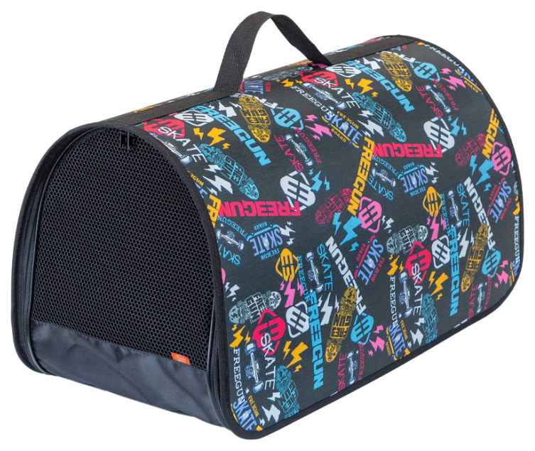 

Сумка-переноска для кошек Родные места 24x40.5x24см синий, черный