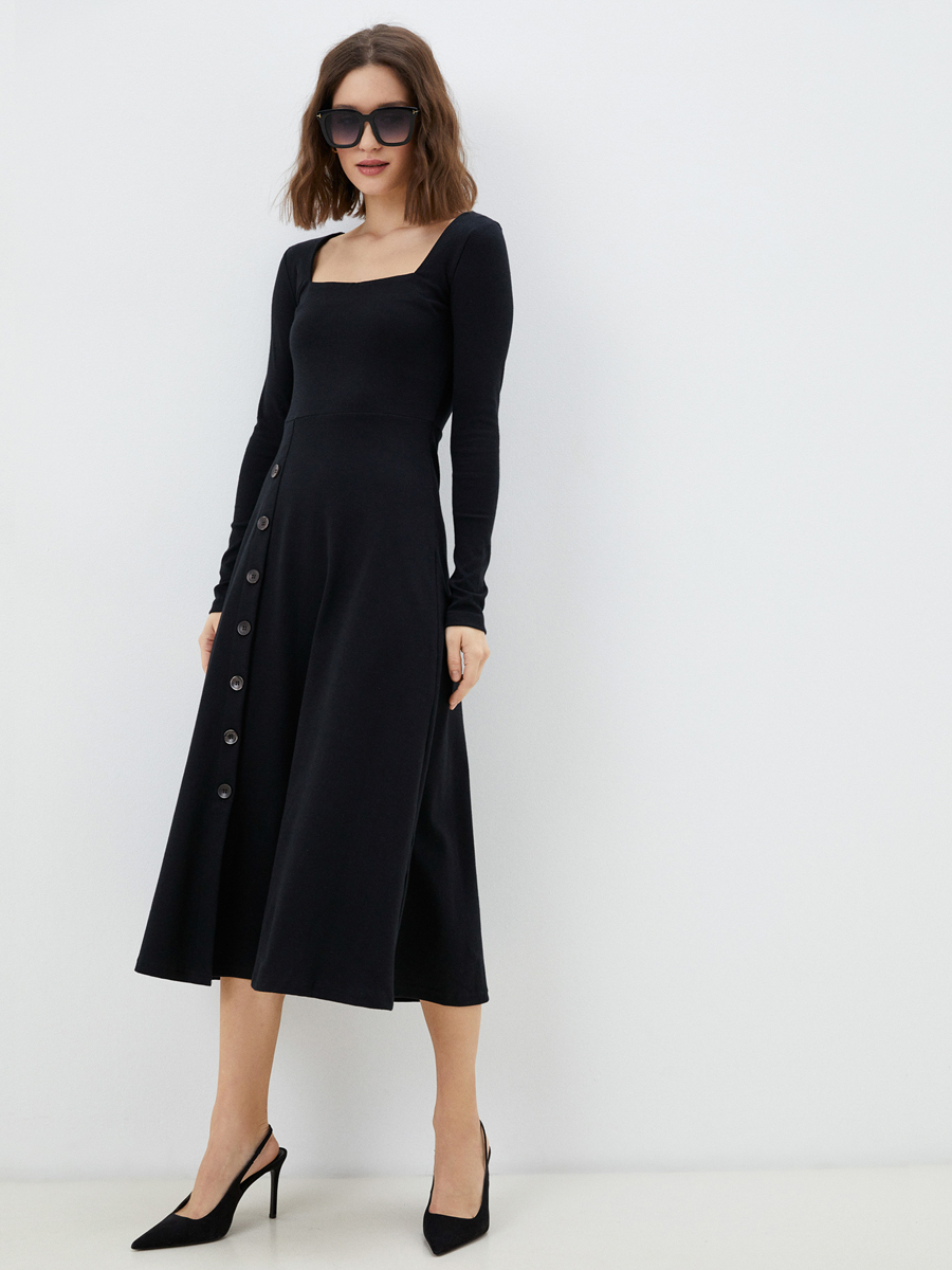 Платье женское Liza Volkova 224902552 черное 48 RU