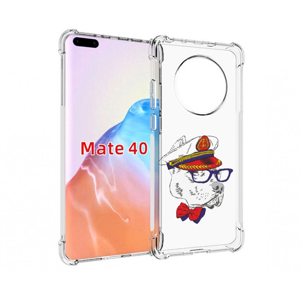 

Чехол MyPads Tocco для Huawei Mate 40 бульдог, Прозрачный, Tocco