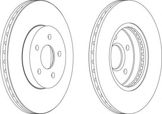 

Тормозной диск FERODO комплект 1 шт. DDF1125