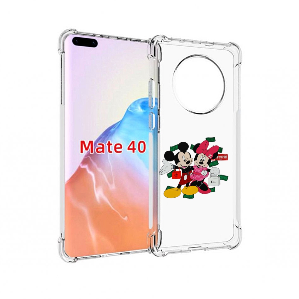 

Чехол MyPads Tocco для Huawei Mate 40 модные-микки-маус детский, Прозрачный, Tocco