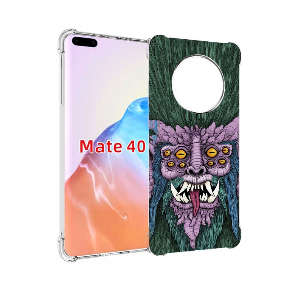 

Чехол MyPads Tocco для Huawei Mate 40 многоглазый черт, Прозрачный, Tocco