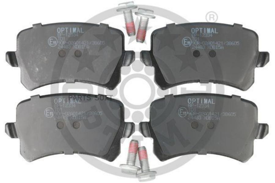 Тормозные колодки OPTIMAL дисковые для Audi A6 4F2 C6, A6 Avant 4F5, C6 Q3 8U bp12334