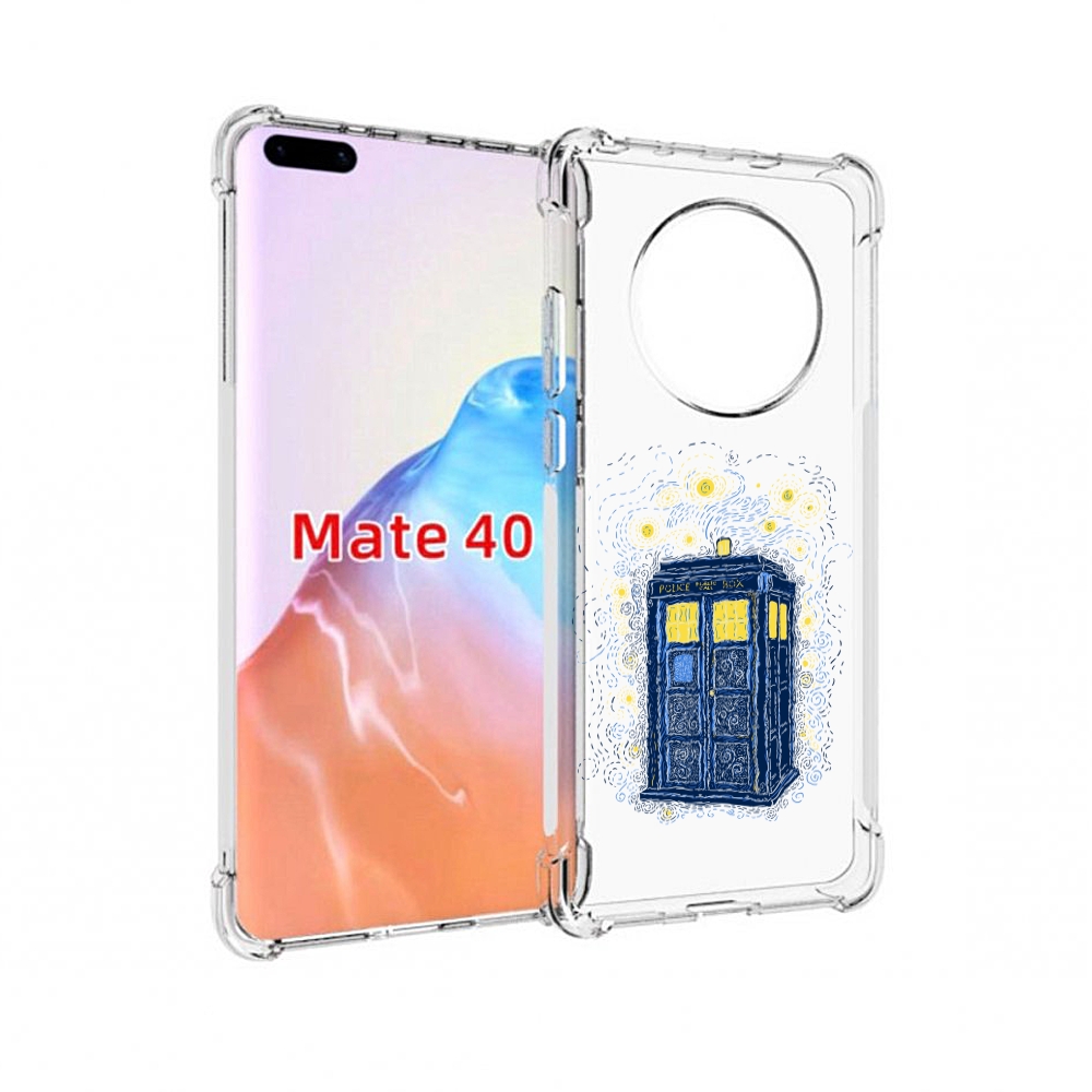 

Чехол MyPads Tocco для Huawei Mate 40 будка рисунок, Прозрачный, Tocco