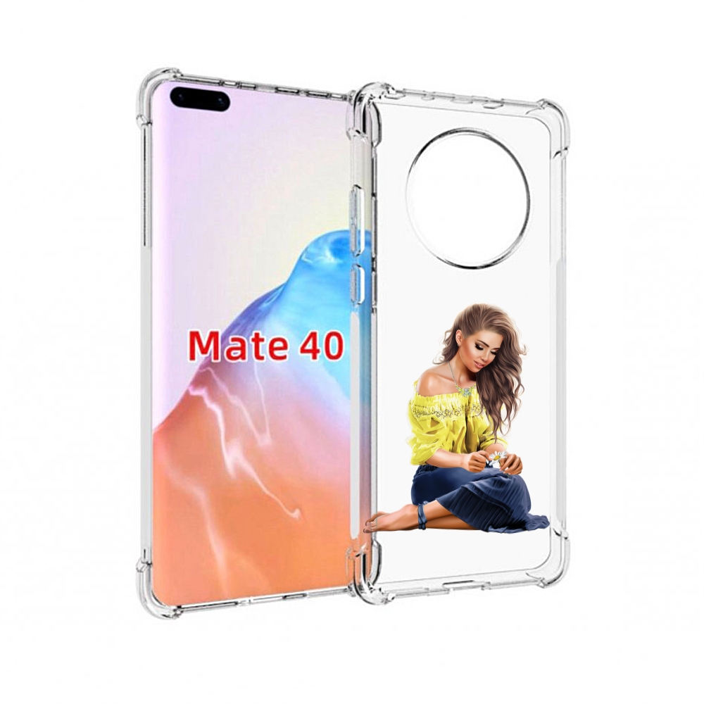 

Чехол MyPads Tocco для Huawei Mate 40 миленькая-девочка женский, Прозрачный, Tocco