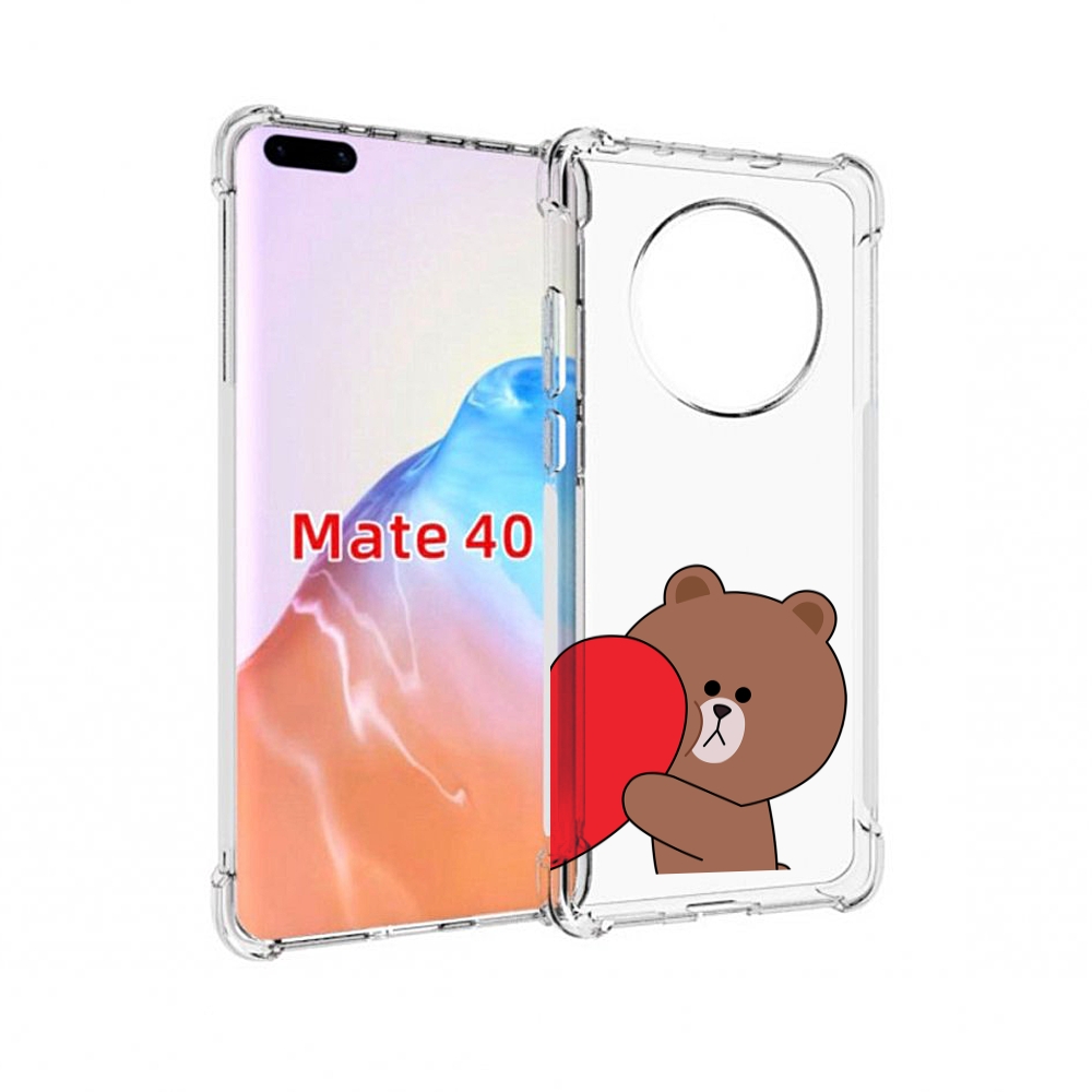 Чехол MyPads Tocco для Huawei Mate 40 медвежонок детский