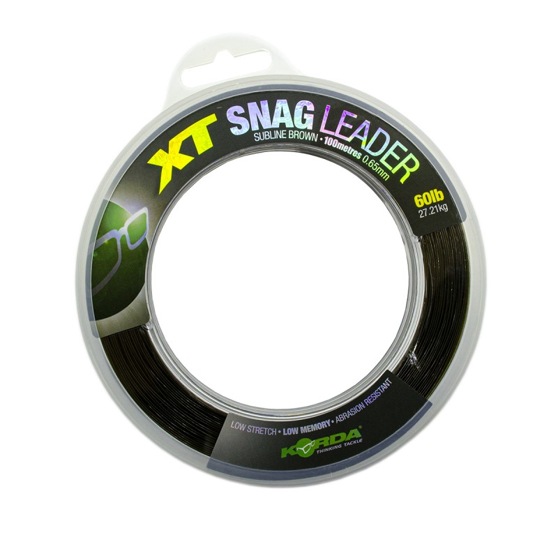 

Снэглидер KORDA Snag Line 0.60мм 60lb 100м, Зеленый, SNAG60